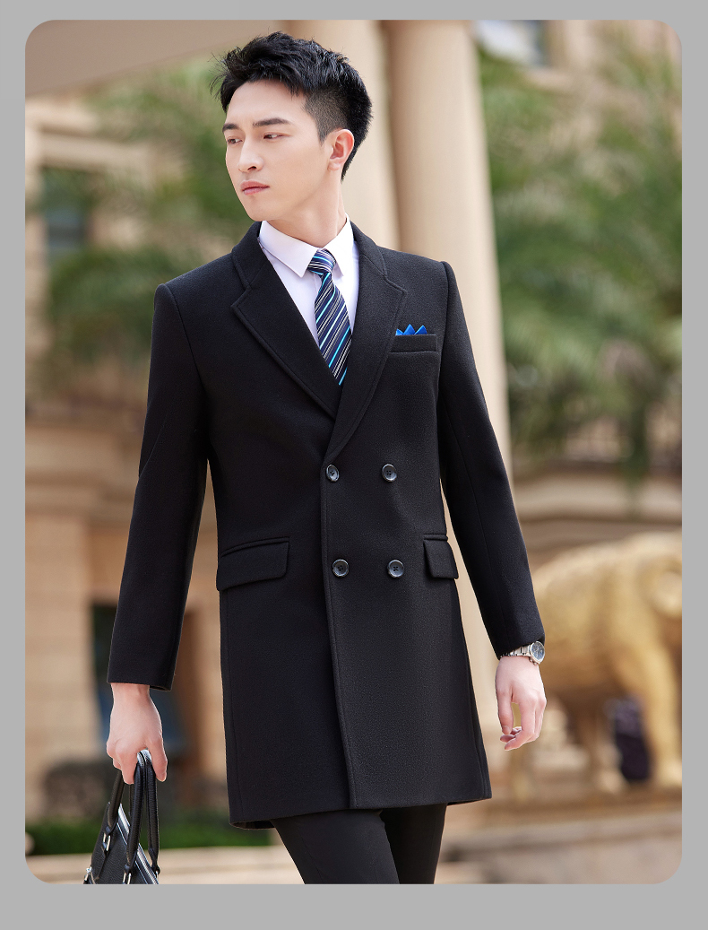 British style business slim woolen coat for men DY7-2333A for men