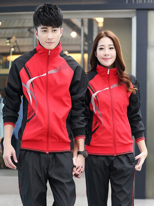 Spring and autumn stand-up collar sportswear campus sports meeting two-piece suit KC3-8558