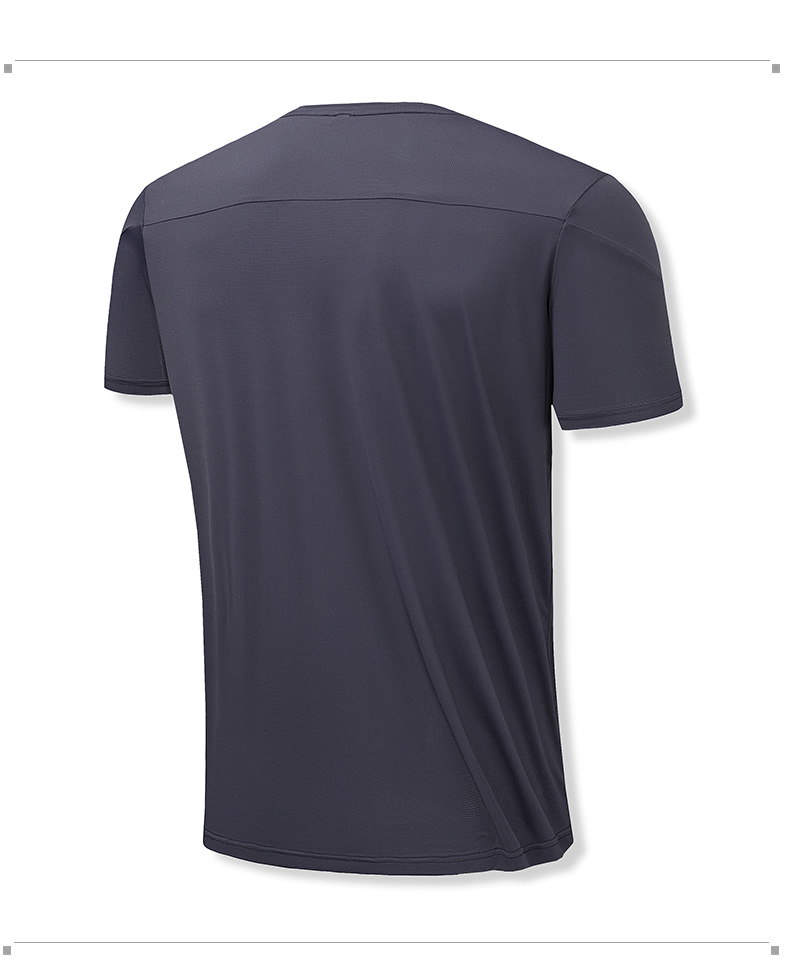 170g ice silk round neck reflective strip quick-drying T-shirt KD4-8332