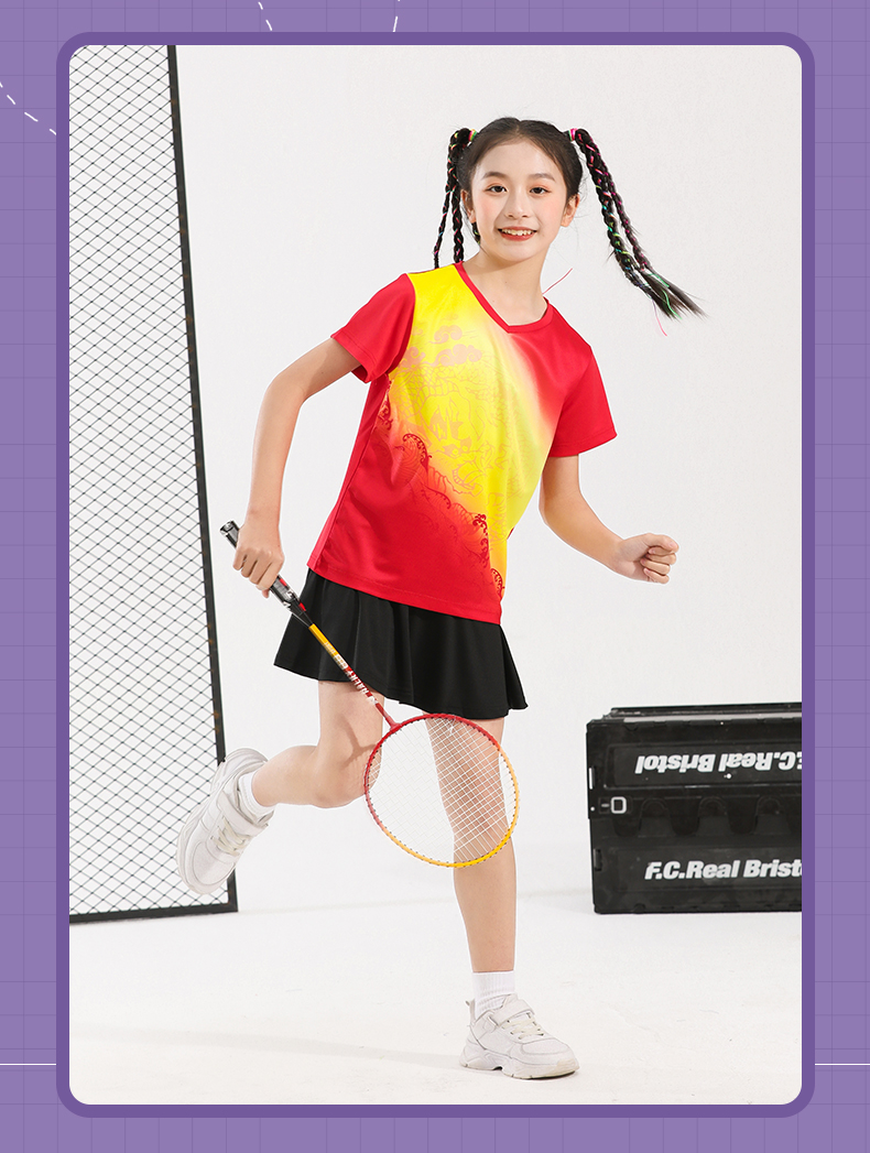 Parent-child outfit table tennis badminton tennis top sportswear GR8-8809