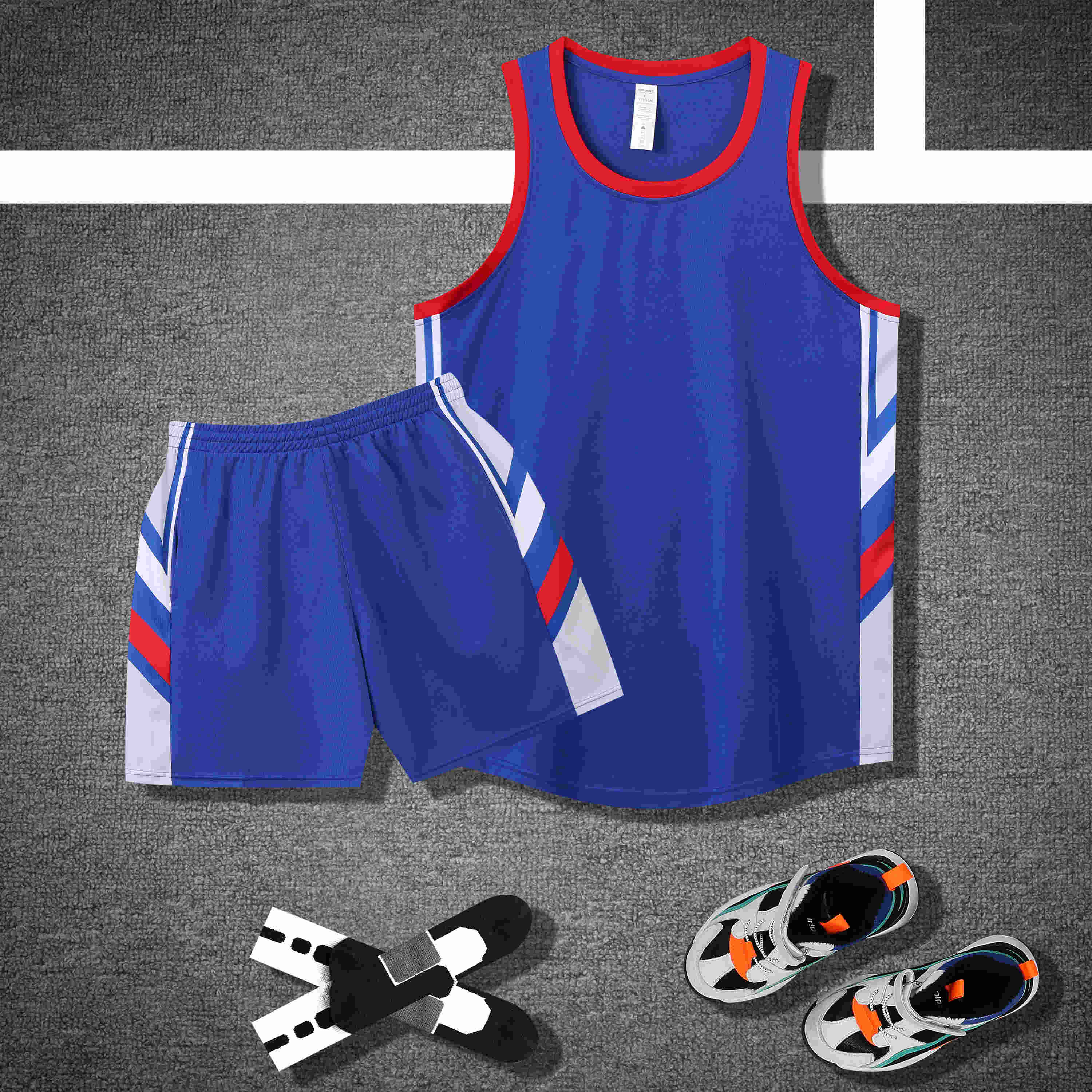 American style color matching basketball uniform suit GB12-227