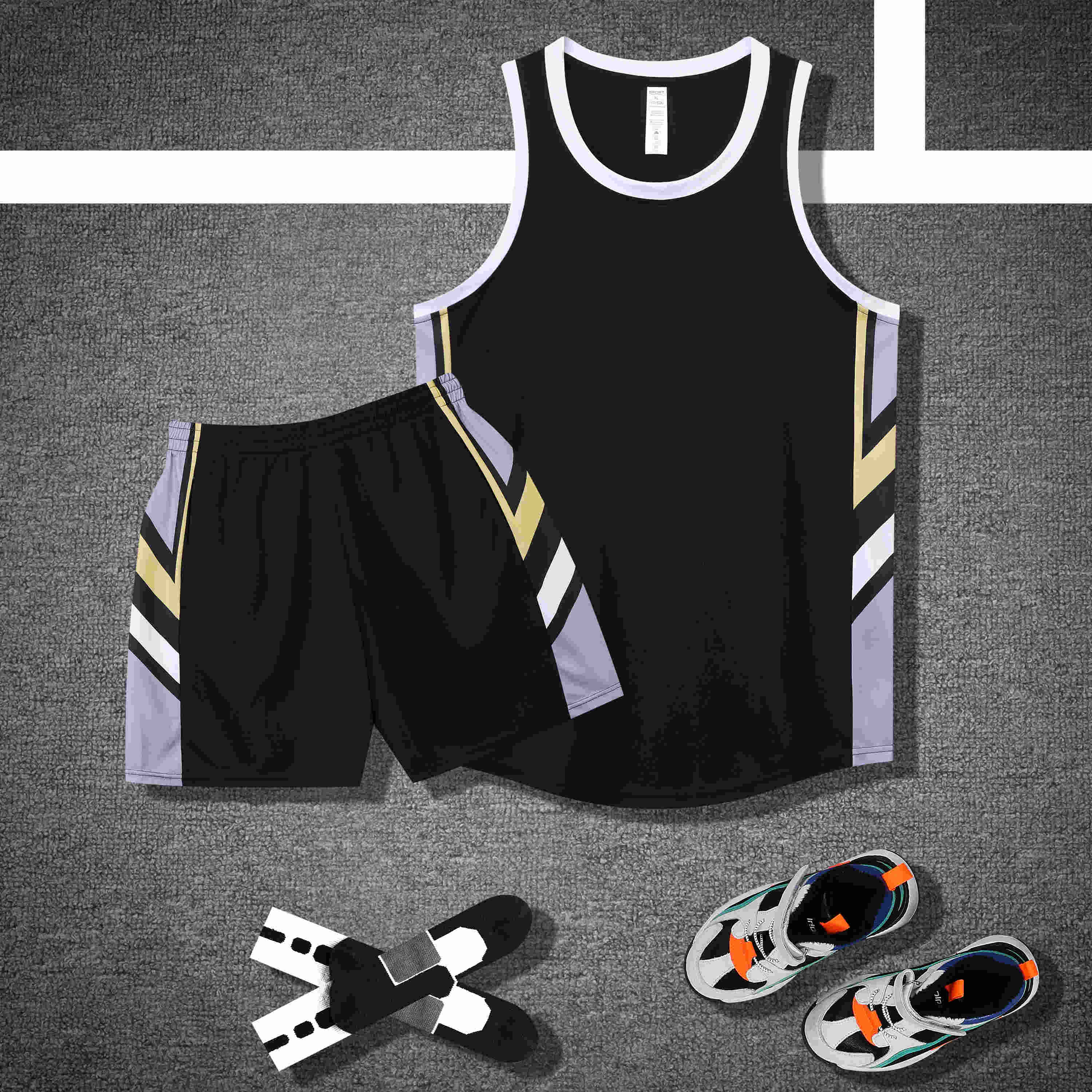 American style color matching basketball uniform suit GB12-227