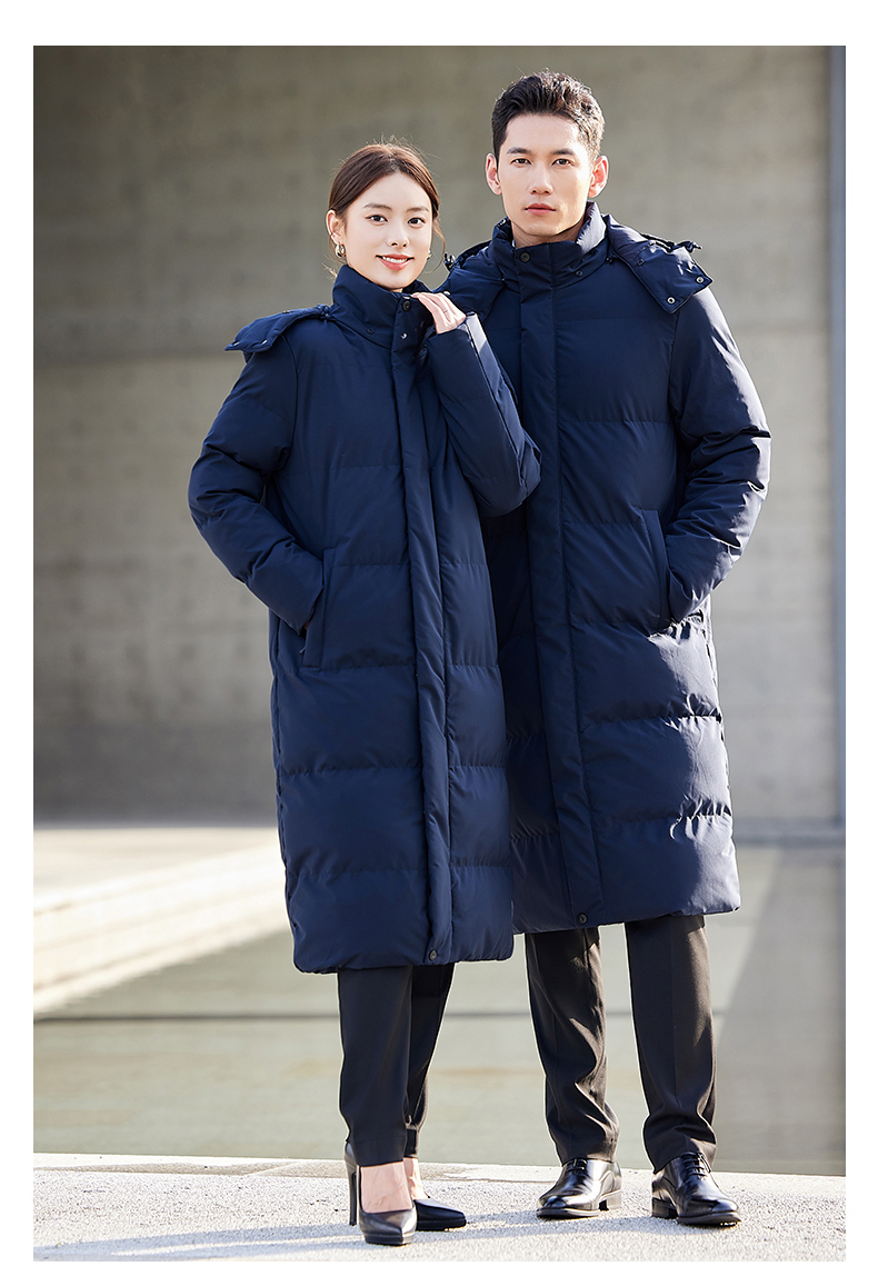 Men and women long thick down jacket DJ1-2215