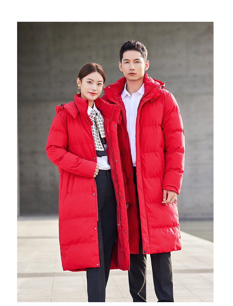 Men and women long thick down jacket DJ1-2215