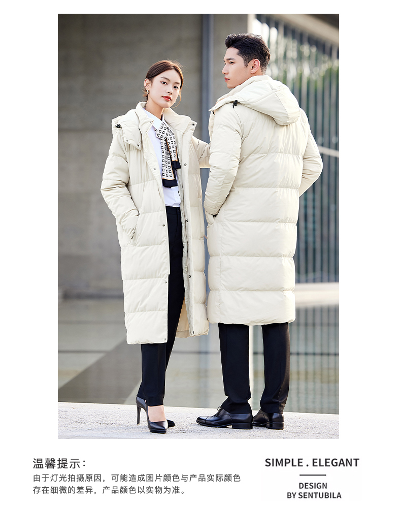 Men and women long thick down jacket DJ1-88015