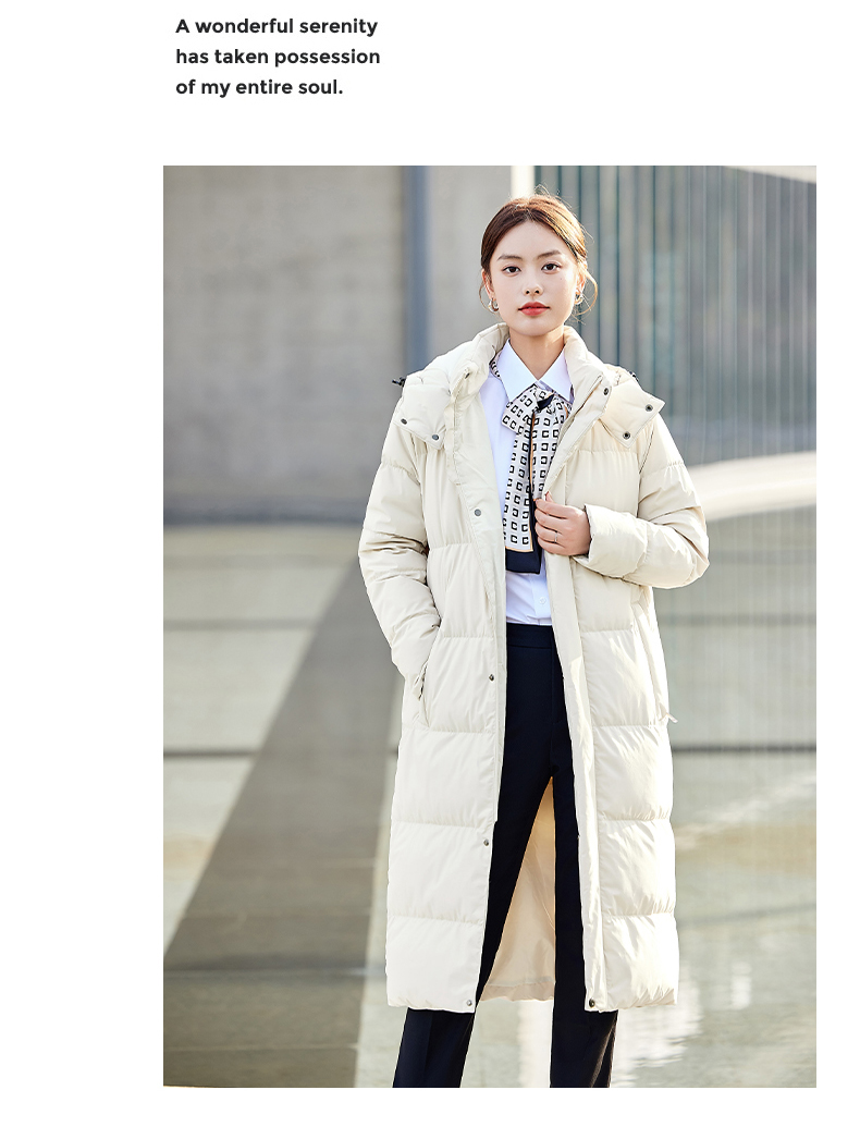 Men and women long thick down jacket DJ1-88015