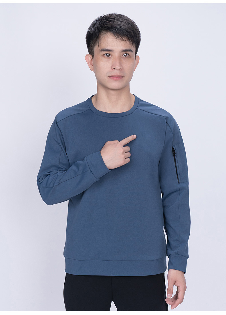 280g high elastic Roman cloth solid color long sleeve T-shirt KD4-5335