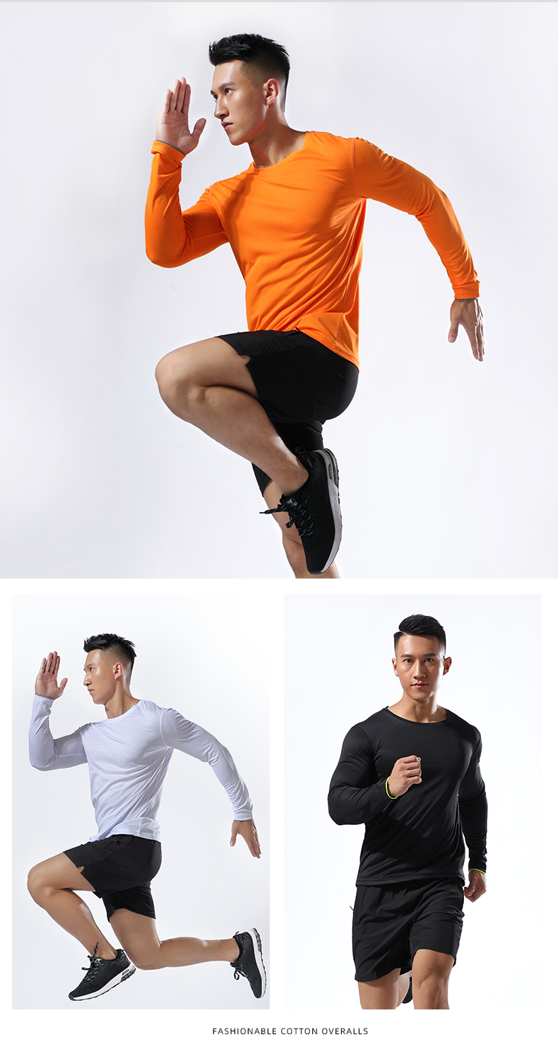 125g lightweight quick-drying fabric long-sleeved sports T-shirt GY7-L2151