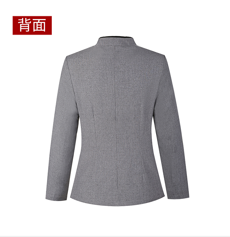 Double Phoenix stand collar hotel cleaning work clothes long sleeve men and women H14-9827-9830