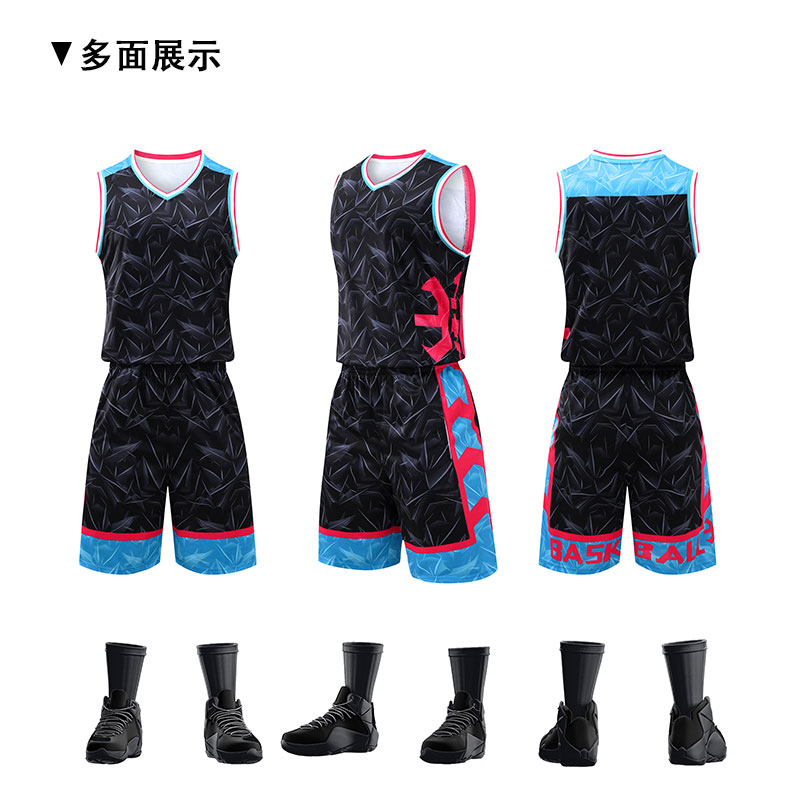 Sports quick-drying loose basketball suit G15-227 adult