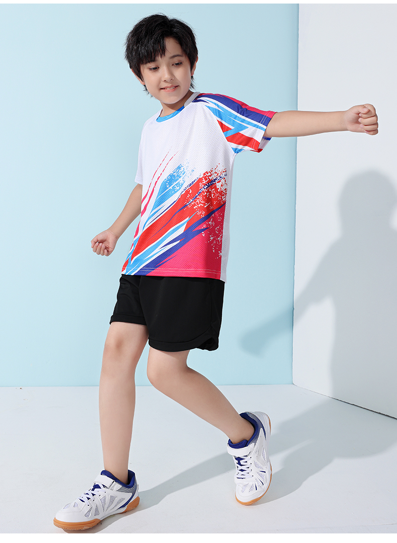 Quick-drying sportswear short-sleeved top for girls/children GB7-360