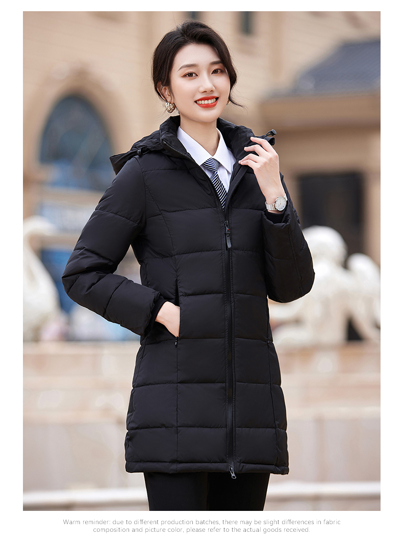 Business thick down jacket mid-length women model DY7-252 women model