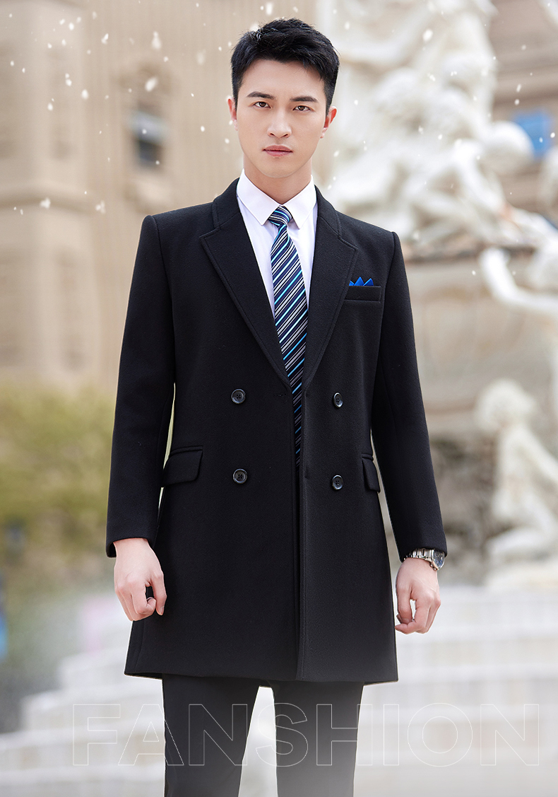 British style business slim woolen coat for men DY7-2333A for men