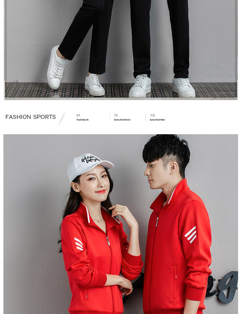 Casual running sports suit two-piece couple model KC3-1901