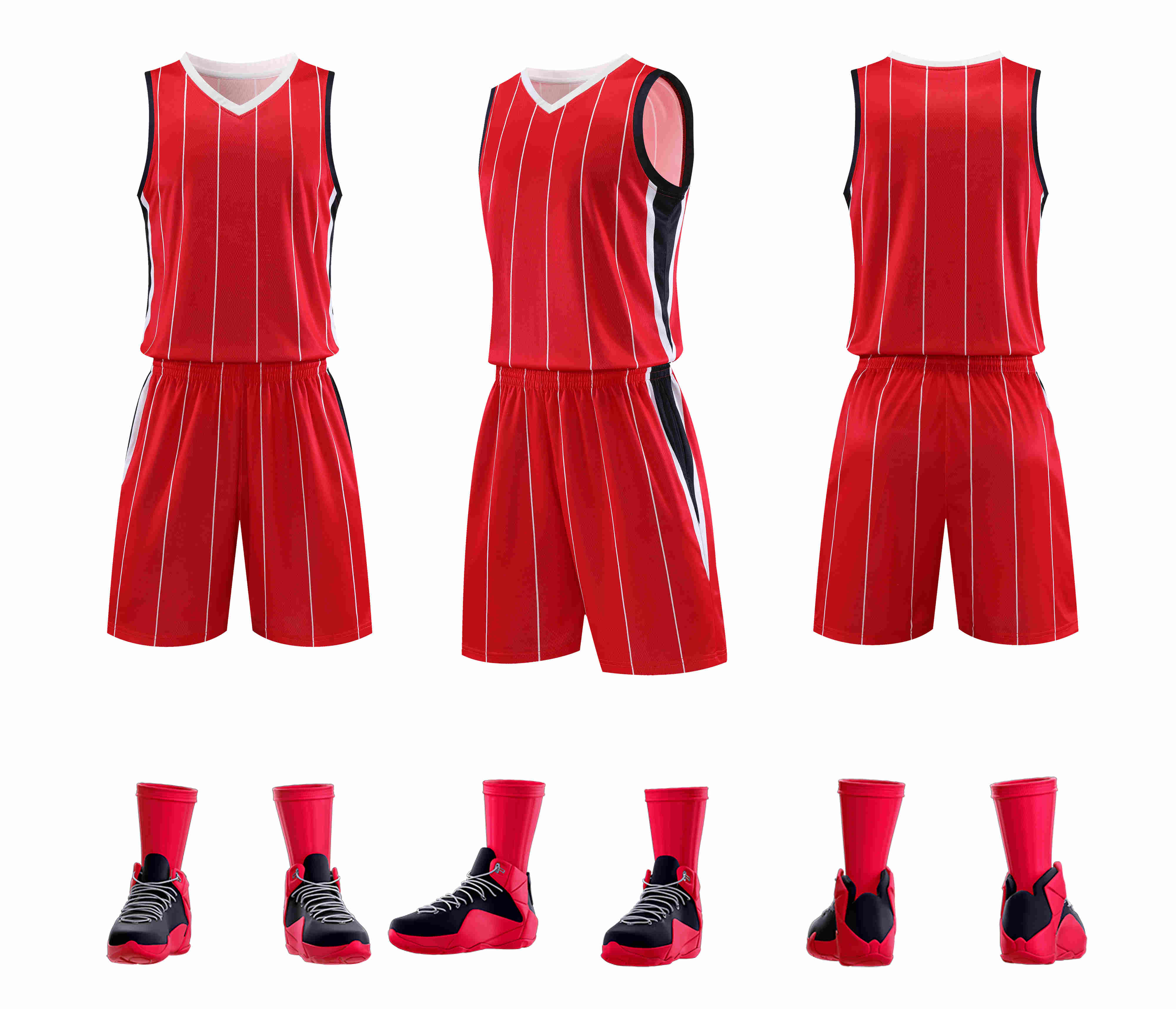 Slightly elastic breathable American basketball uniform suit YA-8621