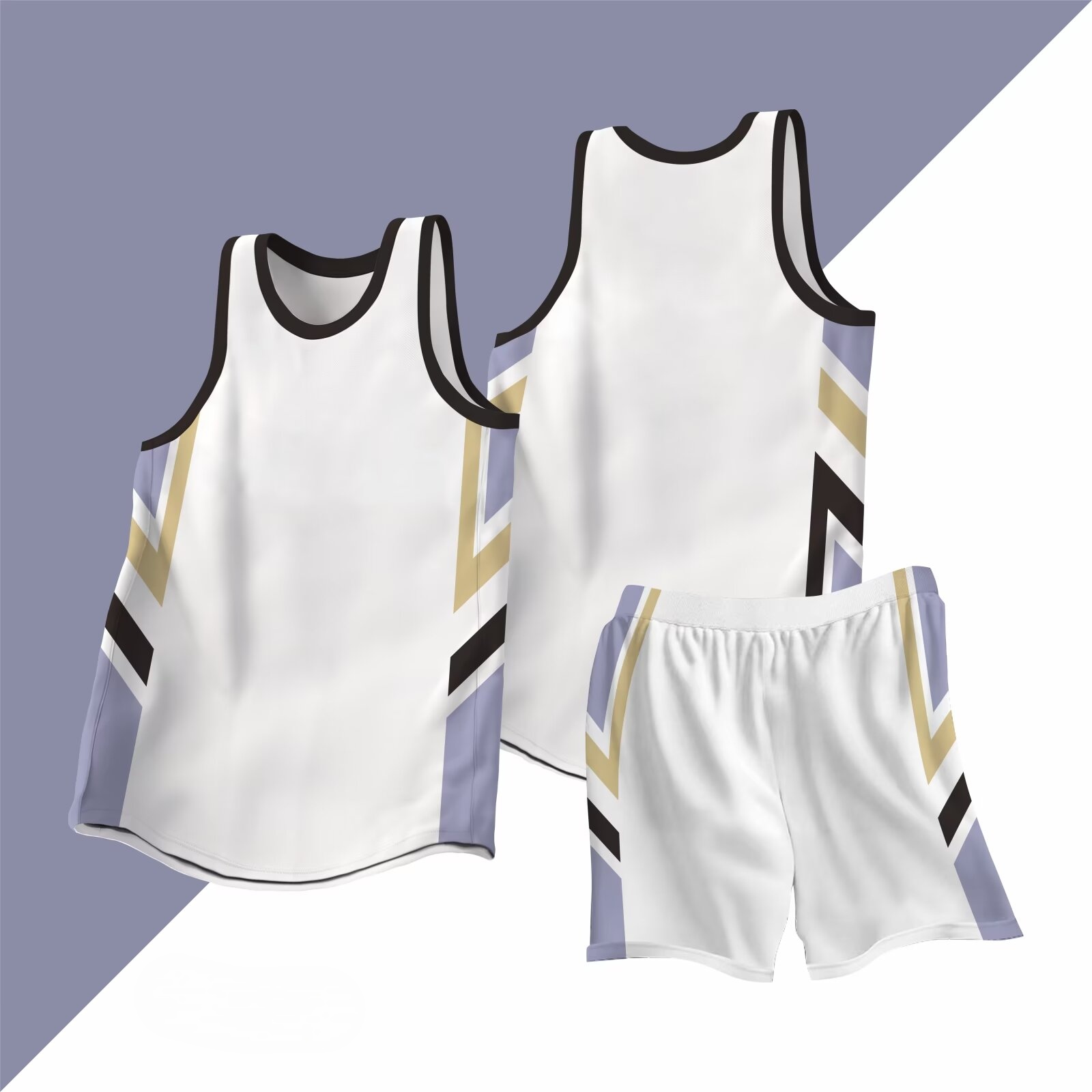 American style color matching basketball uniform suit GB12-227