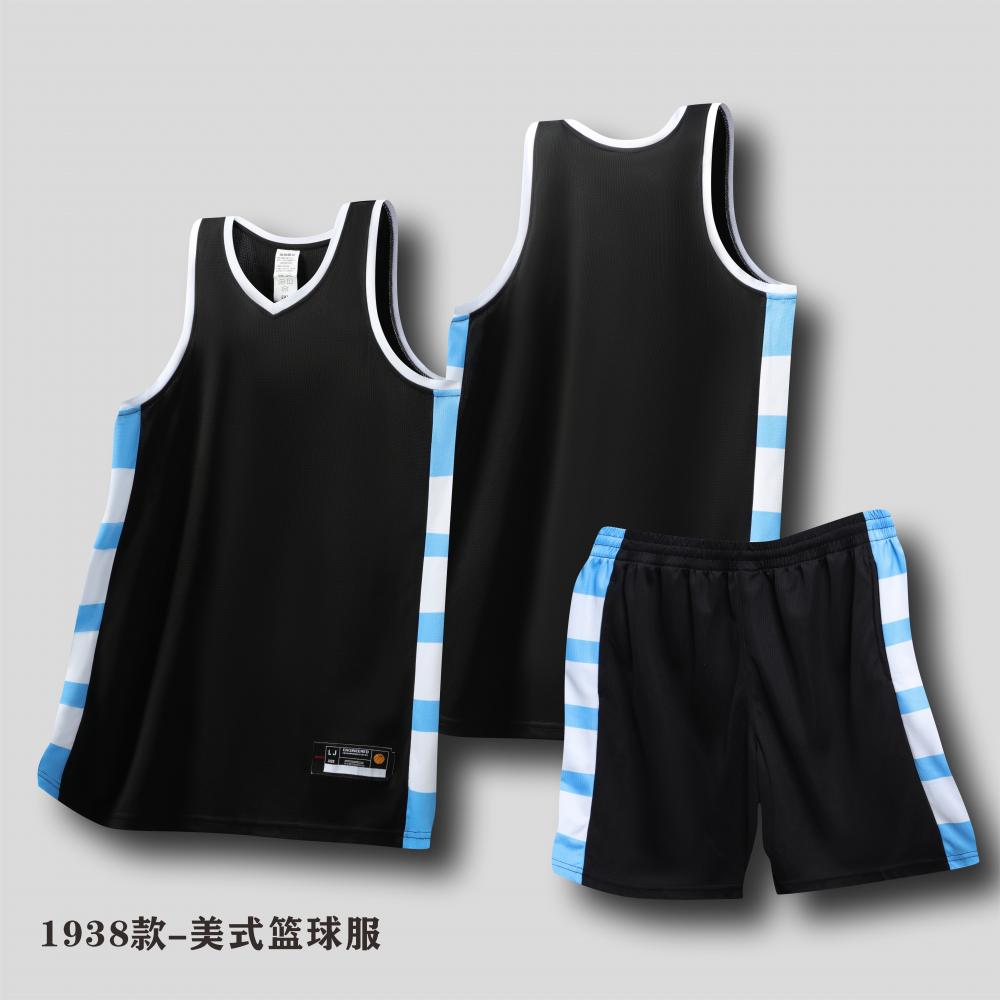 American style striped color matching vest basketball uniform suit 120-1938