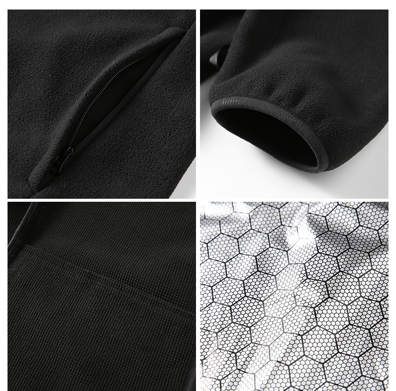 Warm and windproof polar fleece liner graphene three-in-one disassembly jacket KP1-79816 women