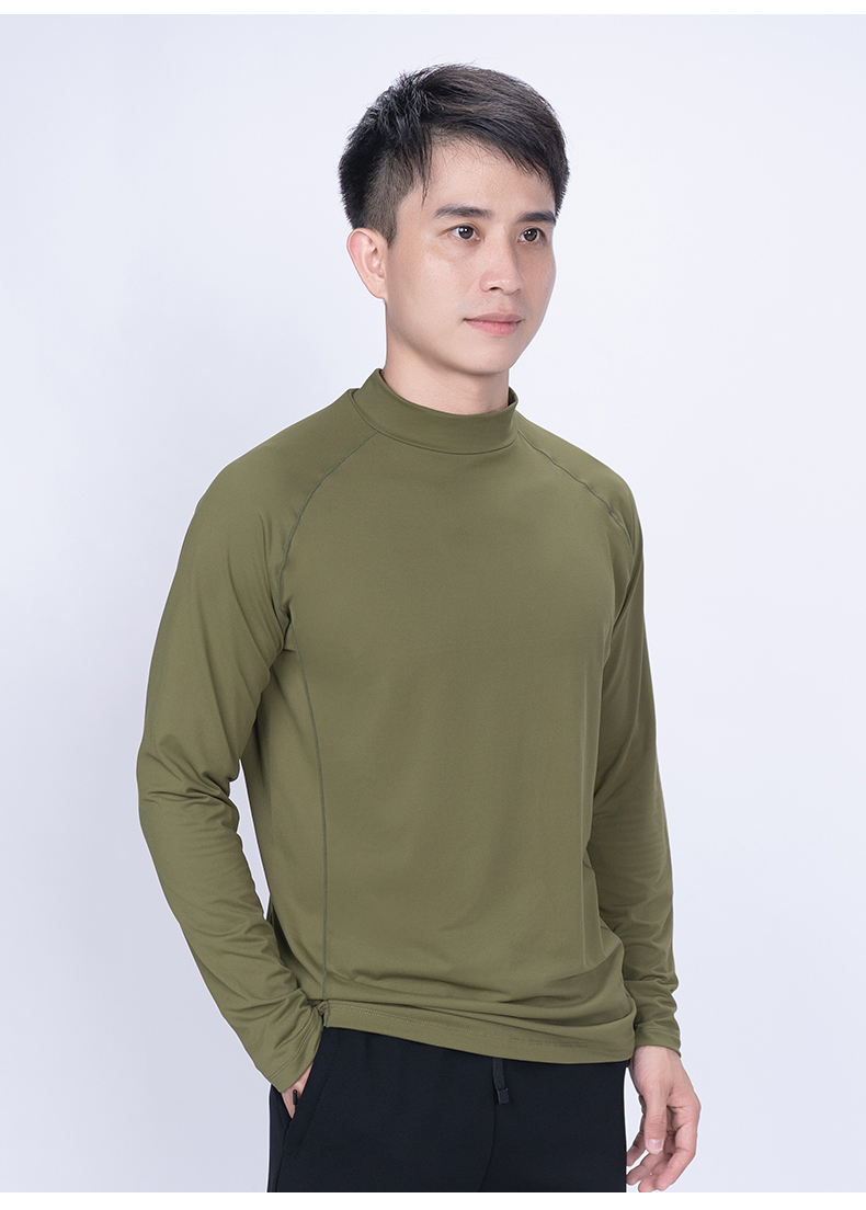 250g Cool Wheat Double Skin Polished Long Sleeve T-shirt KD4-88168