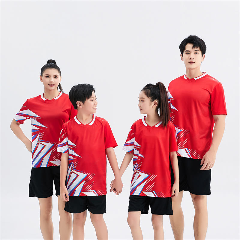 V-neck short-sleeved T-shirt sports training suit GB4-2024