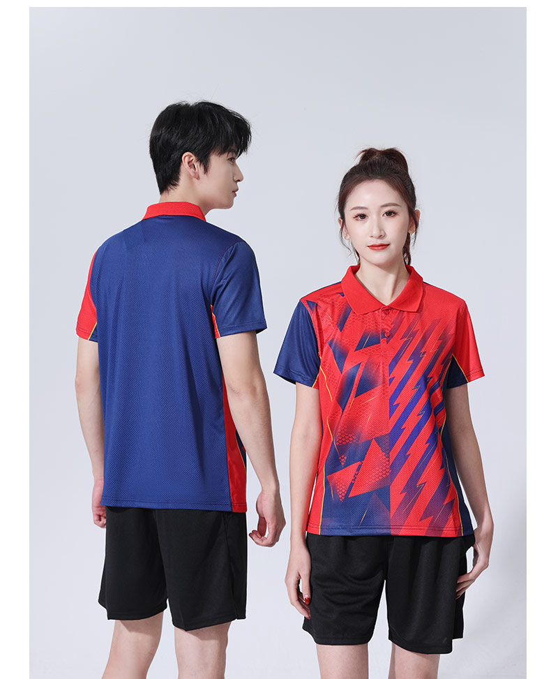 Quick-drying sports lapel short-sleeved top for girls/children GB7-366