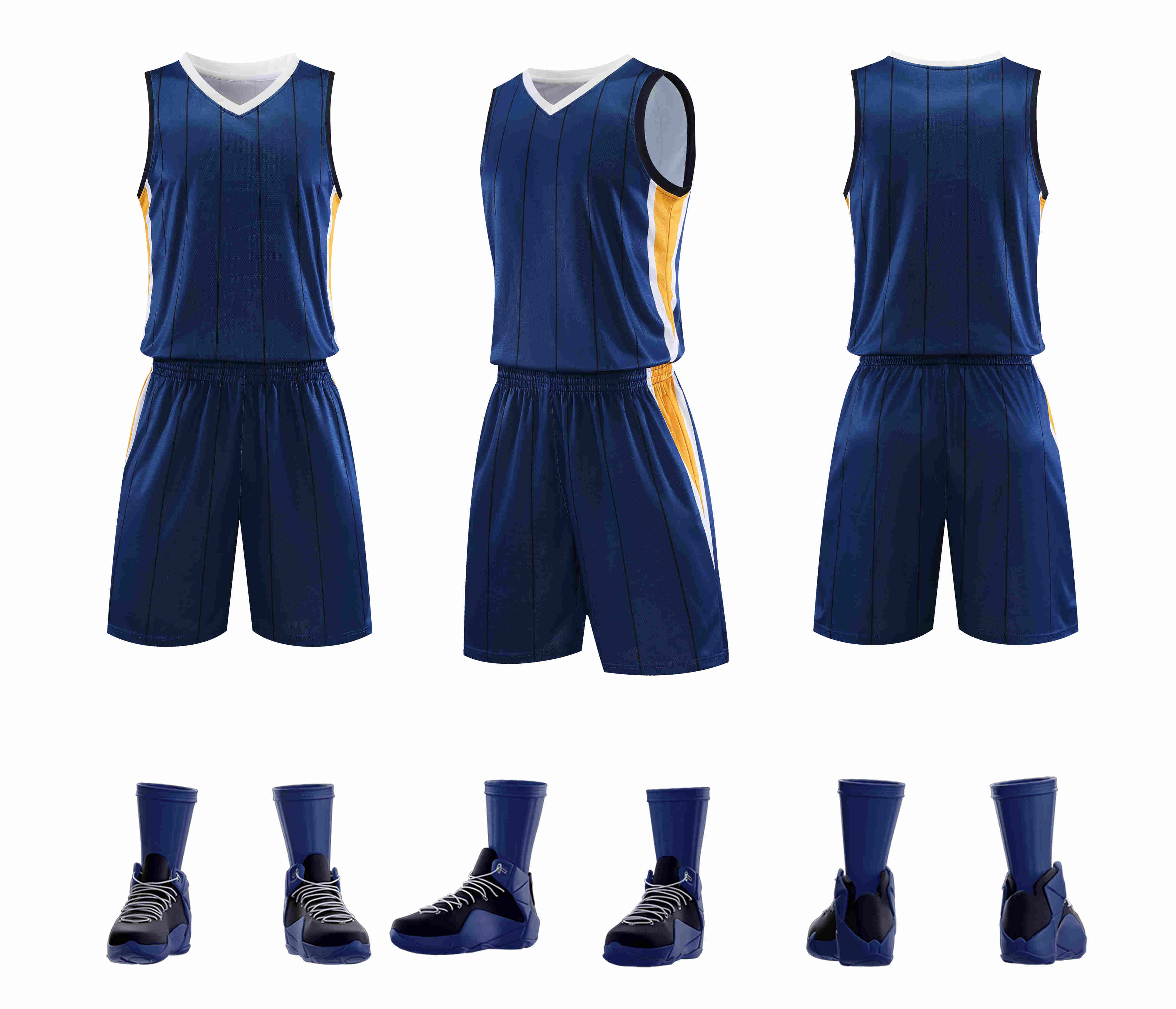 Slightly elastic breathable American basketball uniform suit YA-8621