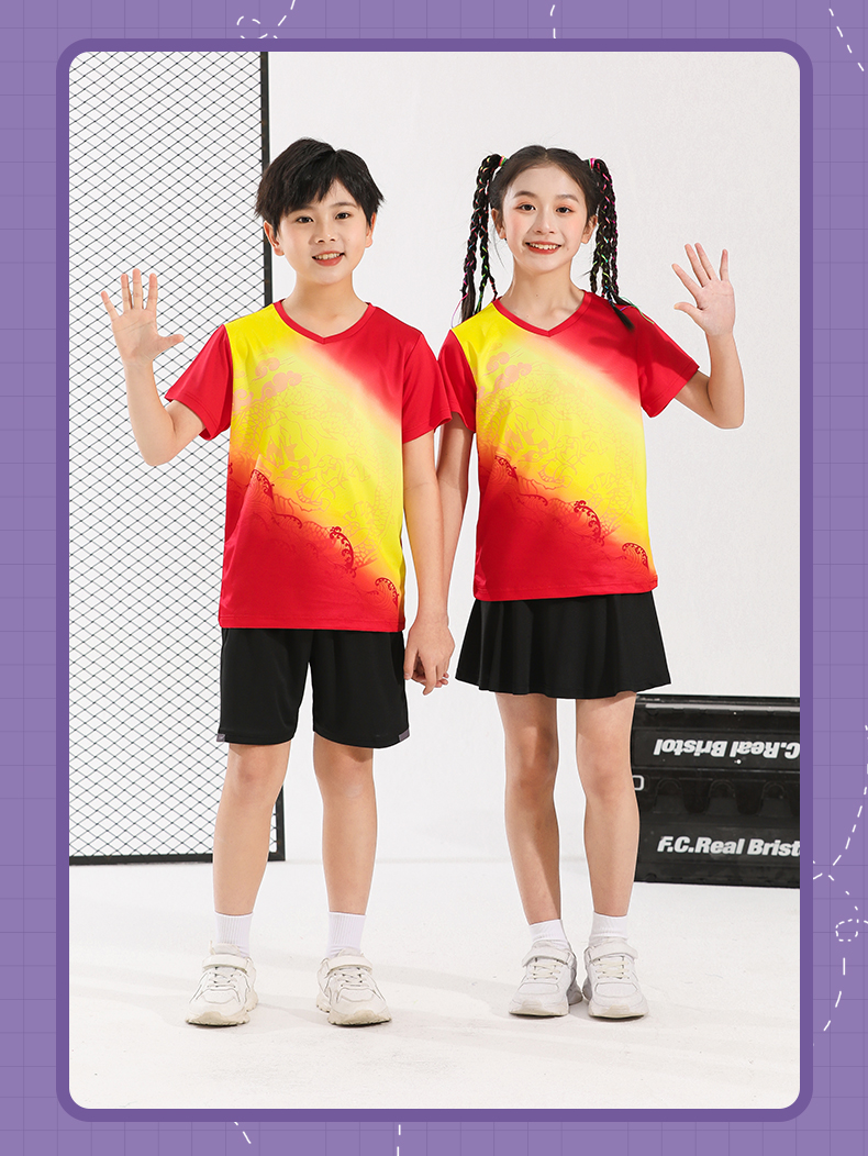 Parent-child outfit table tennis badminton tennis top sportswear GR8-8809