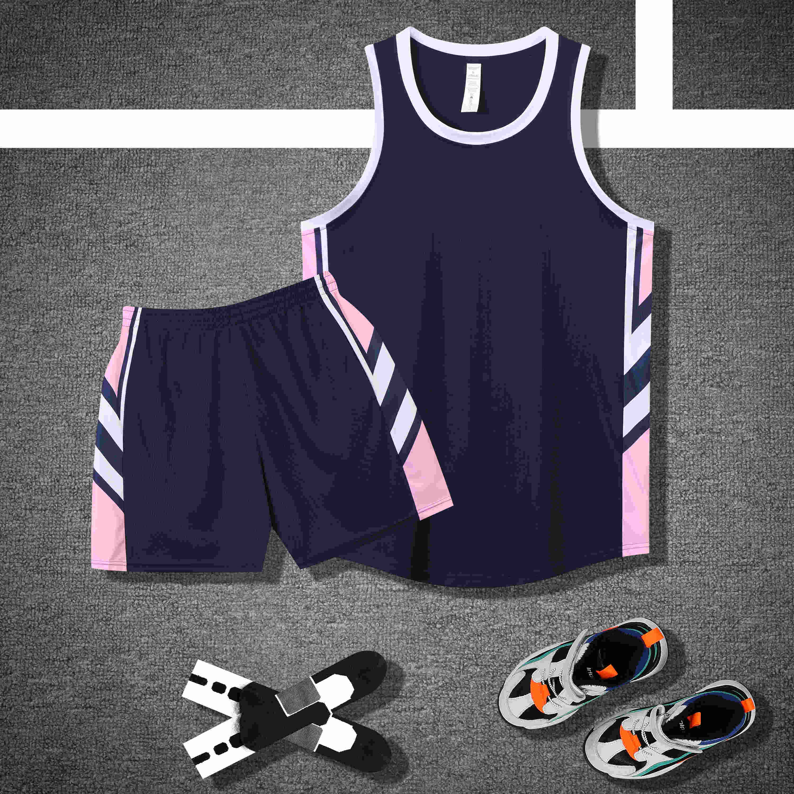 American style color matching basketball uniform suit GB12-227