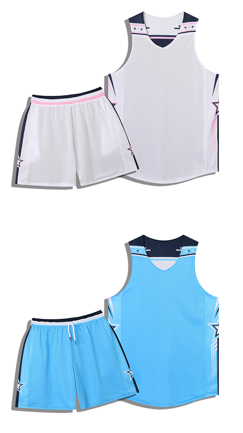 220g American style double-sided small jacquard training sports basketball uniform GY2-B011