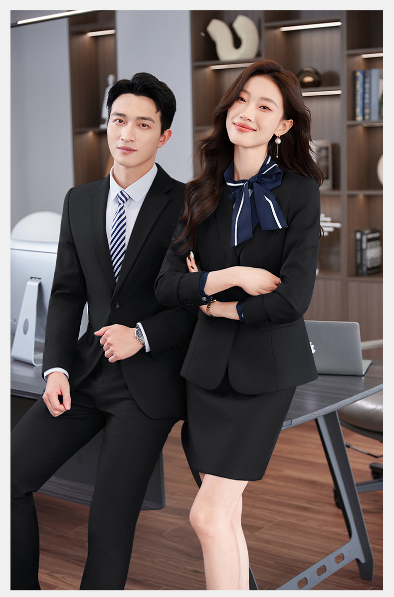 High-end anti-wrinkle business suit three-piece suit DY1-9910 female jacket + vest + skirt