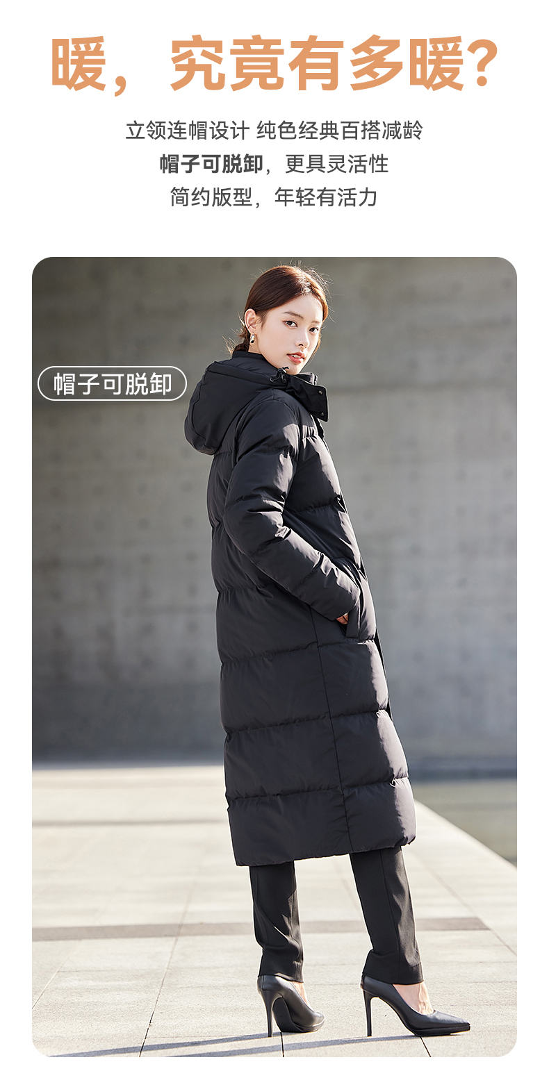 Men and women long thick down jacket DJ1-88015