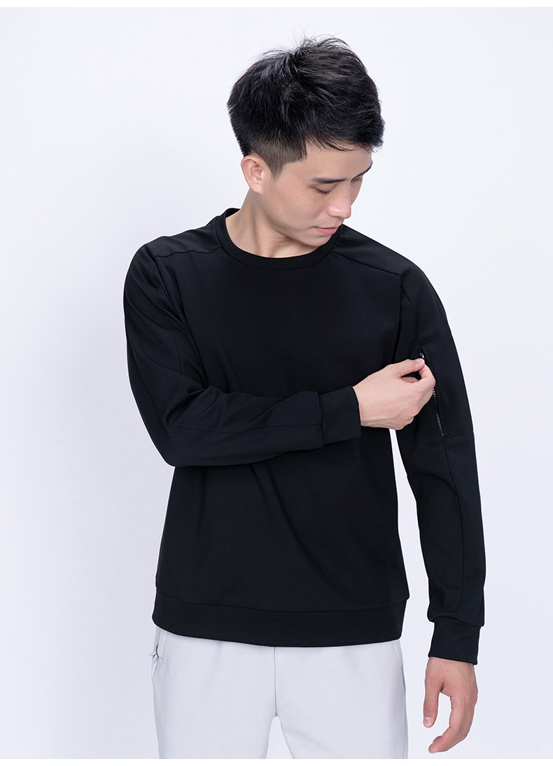 280g high elastic Roman cloth solid color long sleeve T-shirt KD4-5335