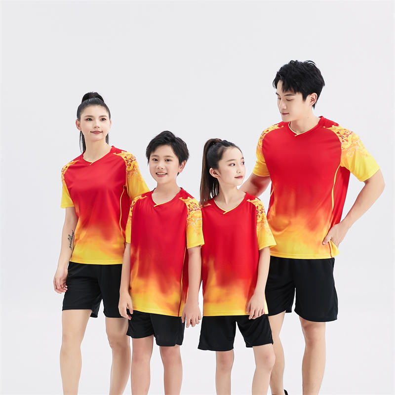 V-neck short-sleeved T-shirt sports training suit GB4-2028