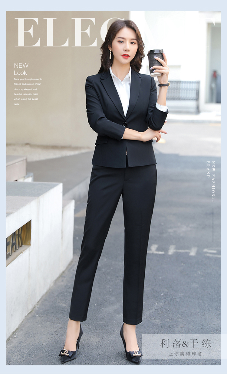 Commuter slim fit nine-point trousers for women 170-1882