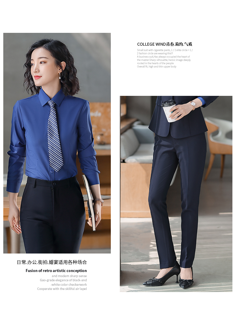 Casual straight professional trousers for women DY1-9018