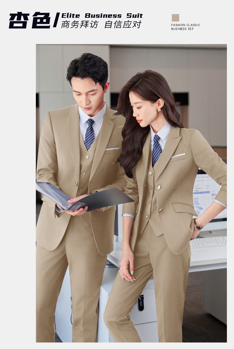 Professional business suit women double button thick serge suit jacket DY1-YR610 double button women jacket