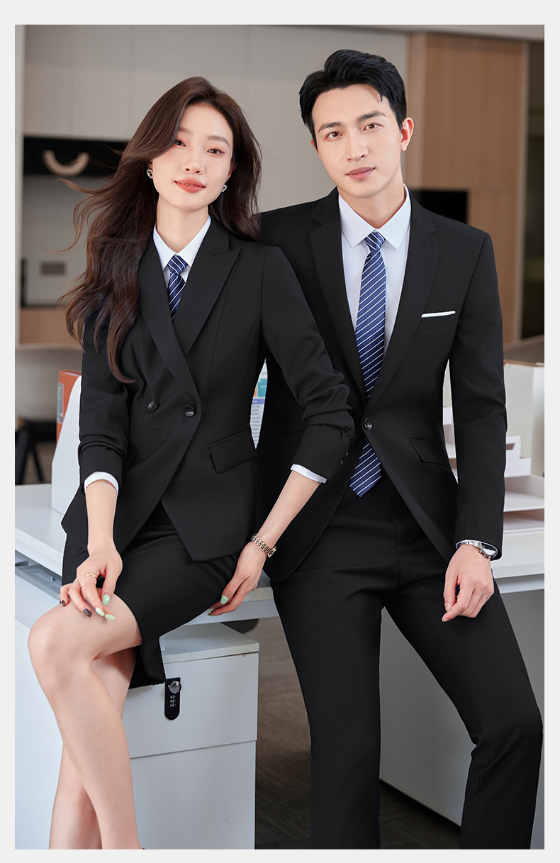 Professional business suit men one-button thickened serge suit two-piece suit DY1-YR610 one-button men jacket + trousers