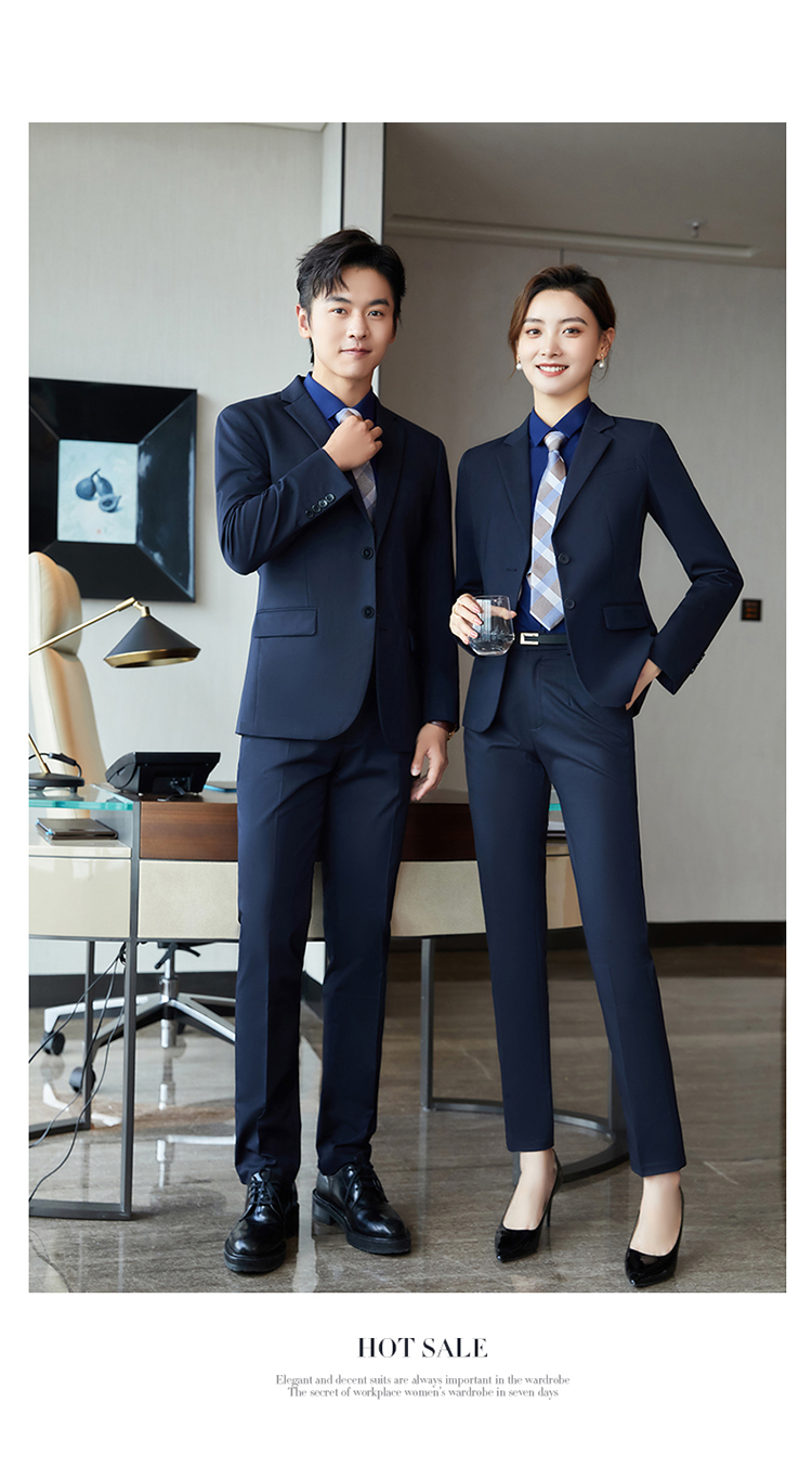 Business temperament professional wear four-way stretch trousers for men and women 129-9522 trousers