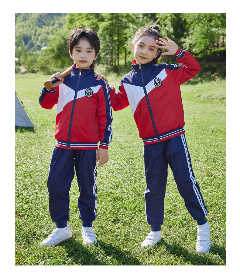 Autumn and winter suit sports elementary school long sleeve school uniform two-piece suit 894-2256 (without badge)