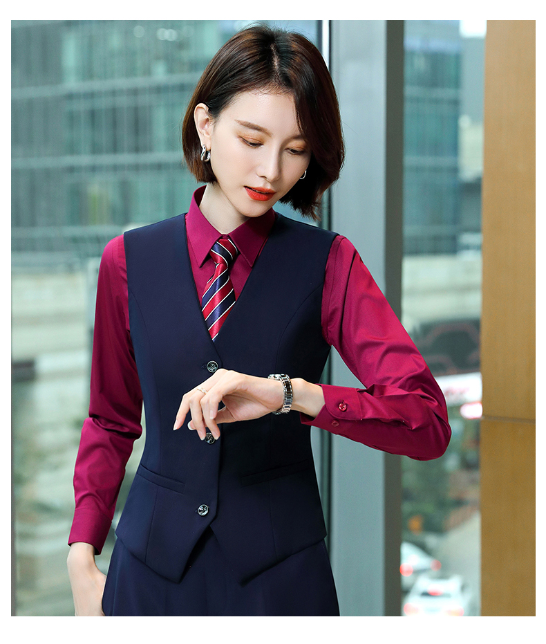 Business professional wear serge fabric women vest DZ1-serge vest women