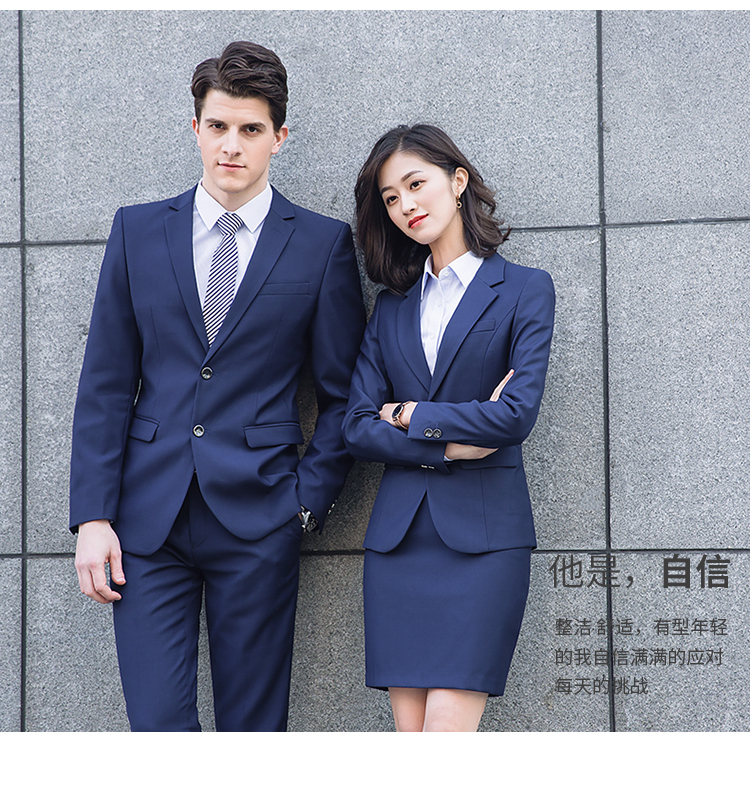 Thick business commuting double button middle slit suit jacket 81-8830 jacket