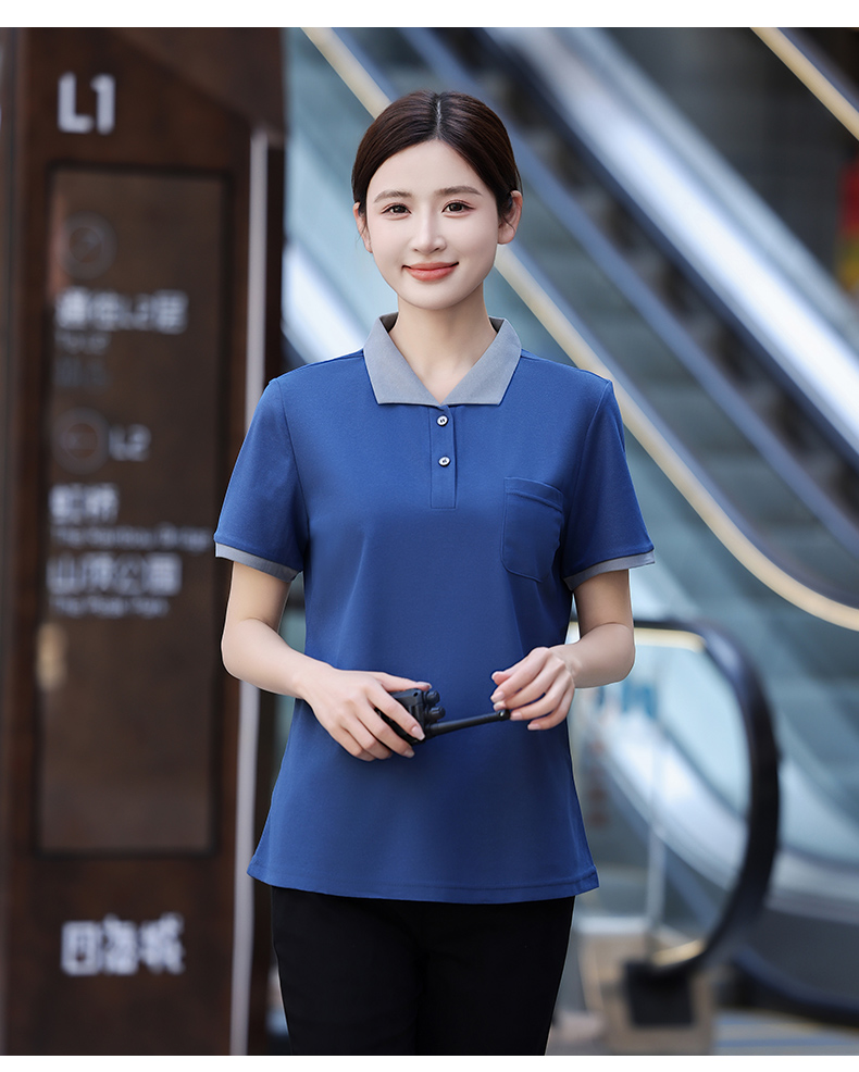 Breathable and sweat-absorbent high-quality cleaning work clothes for women H19-high-quality cleaning women