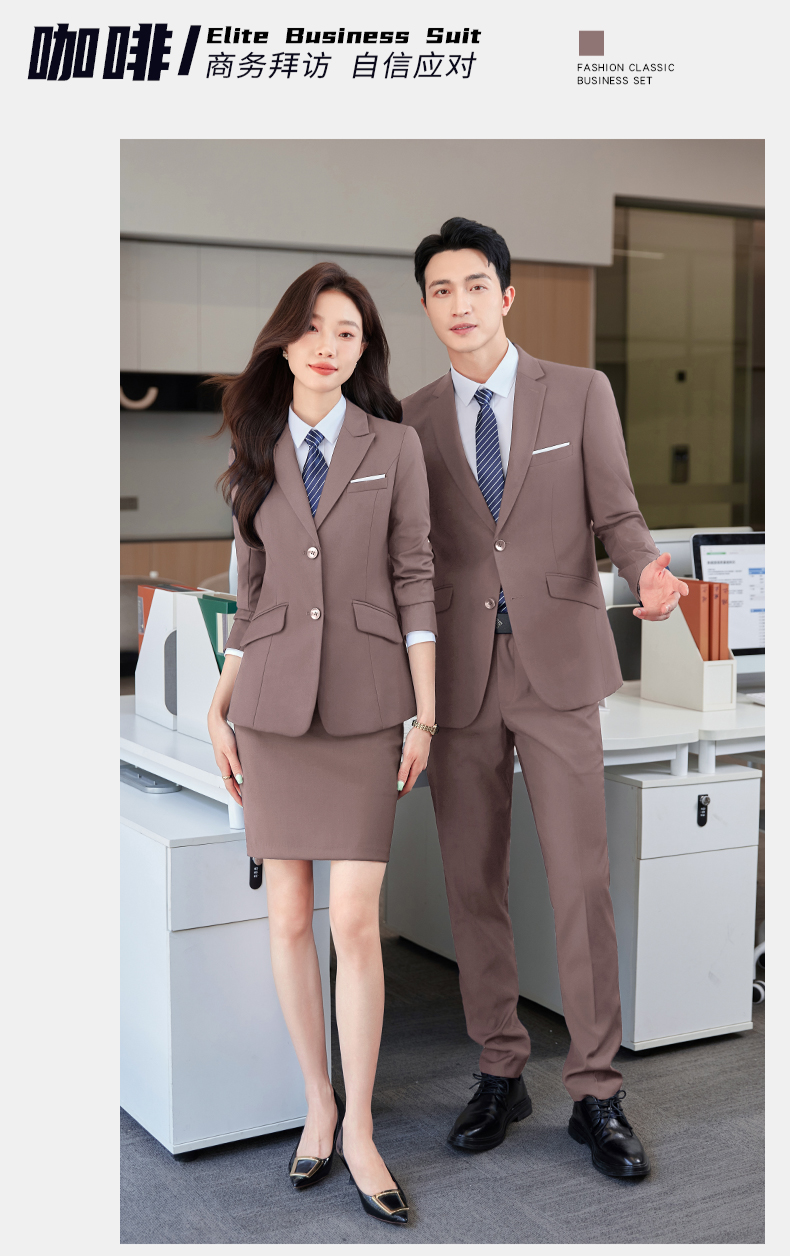 Professional business suit men double button thick serge suit jacket DY1-YR610 double button men jacket