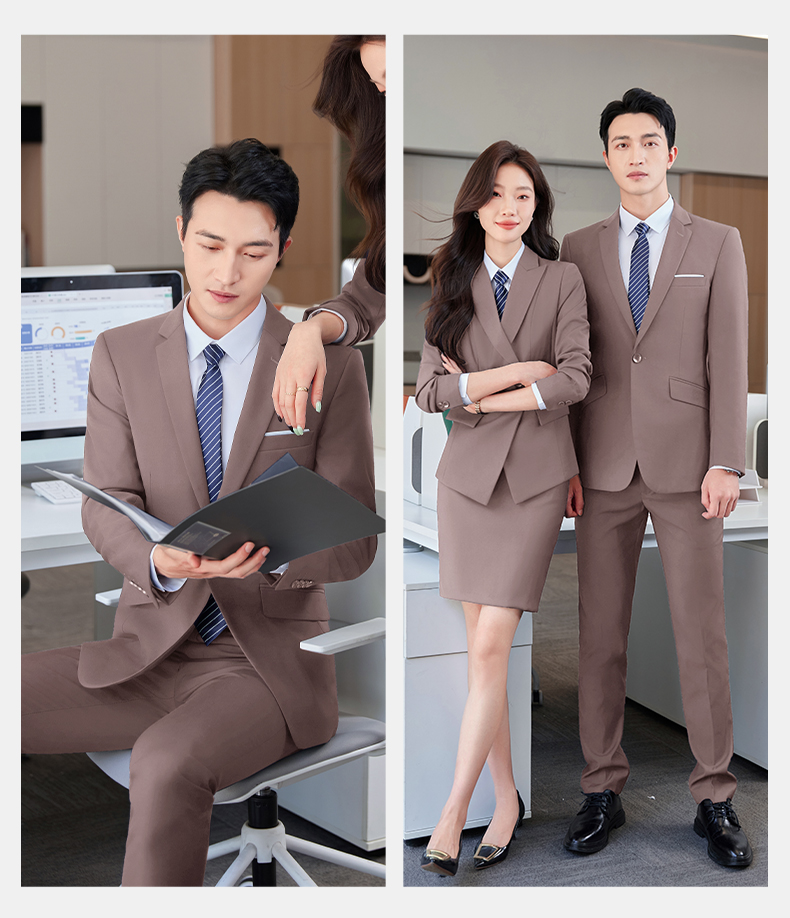 Professional business suit men one-button thickened serge suit two-piece suit DY1-YR610 one-button men jacket + trousers