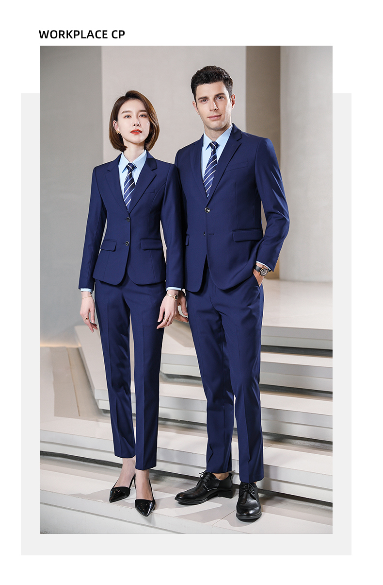 Thick business commuting double button middle slit suit jacket 81-8830 jacket