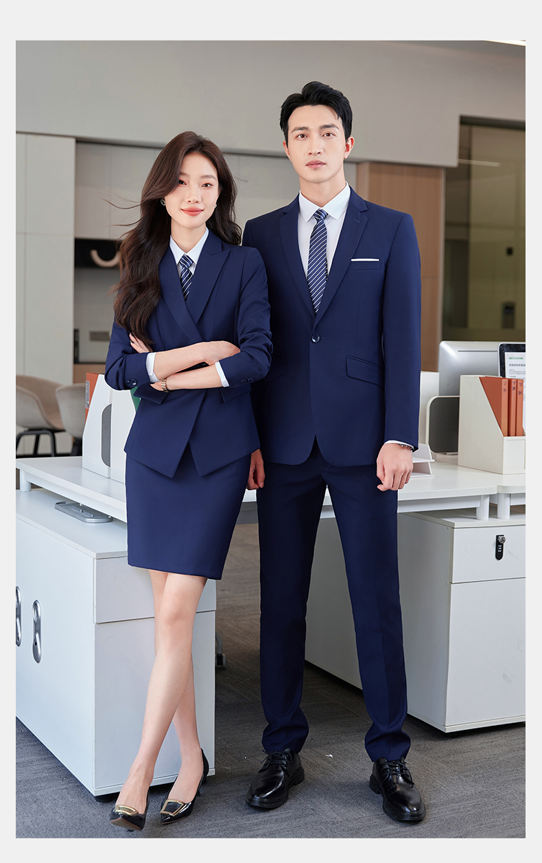 Professional business suit men one-button thickened serge suit two-piece suit DY1-YR610 one-button men jacket + trousers