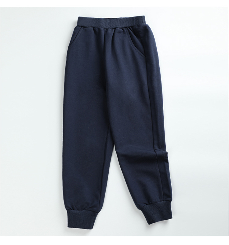 Middle and large children student children clothing school uniform pants sports pants trousers G08-sports pants