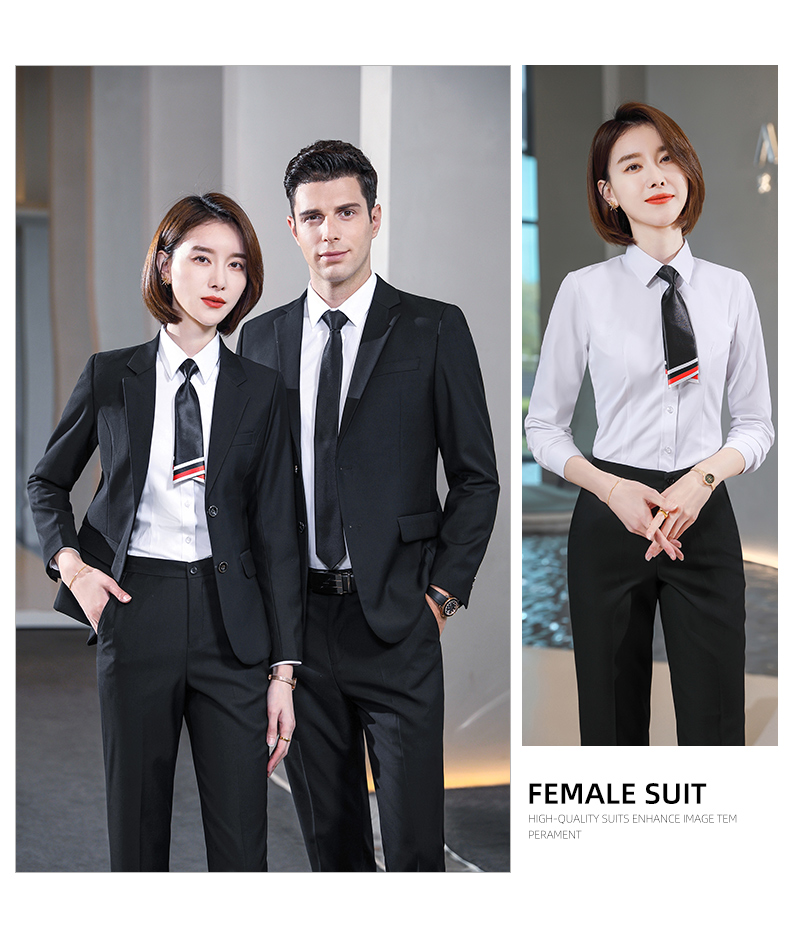 Thick business commuting double button middle slit suit jacket 81-8830 jacket