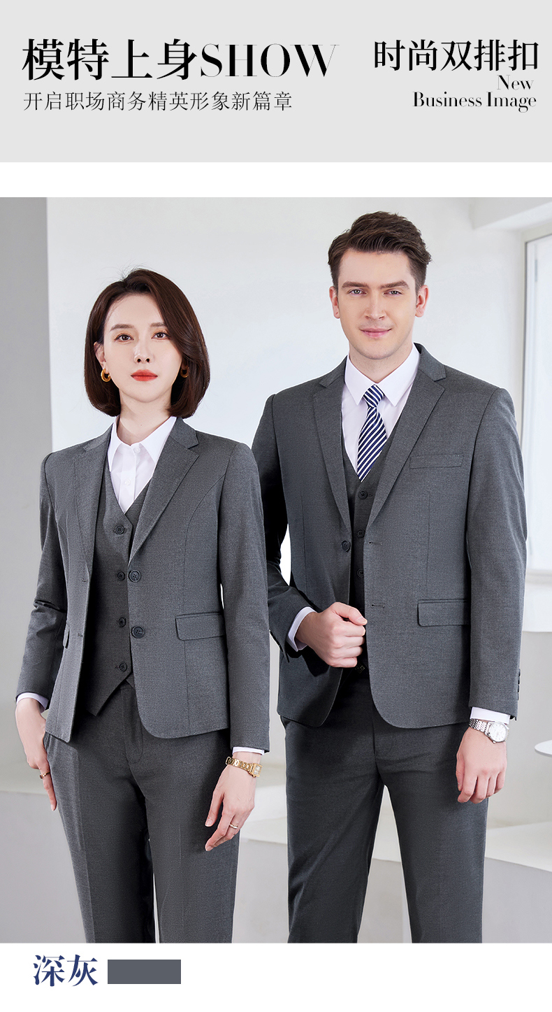 Color spinning business casual double breasted suit jacket DZ1-6980 double button men suit jacket