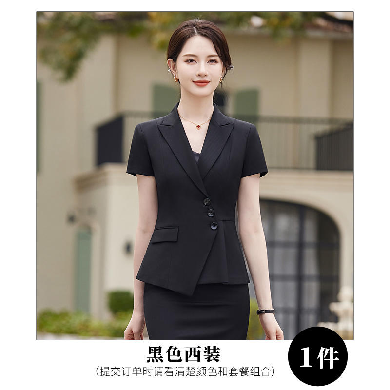 Anti-wrinkle skin-friendly slim waist urban commuting suit jacket 114-3022